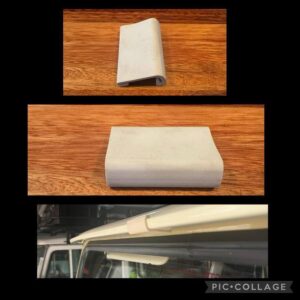 Roof gutter rubber stop