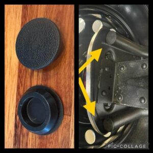 Sparewheel carrier plug