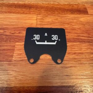 30 Amp Ammeter replacement plate