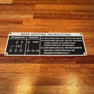 4 Speed shifting instructions