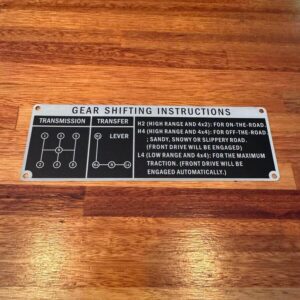 5 Speed shifting instructions