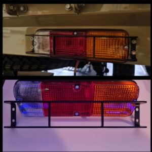 Brake light protector set (Satin black powdercoated)