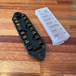 Fuse box complete with radio fuse pre 80, imported