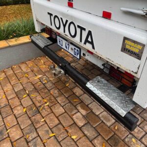 Old school rear bumper with step- powdercoated