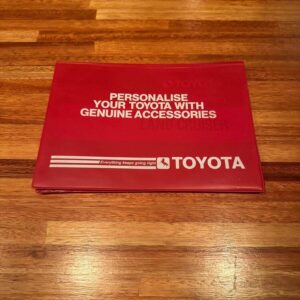Red slip cover for owner's manuals
