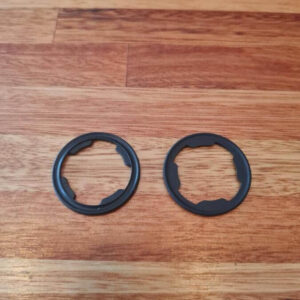 Rubber pad outside door lock