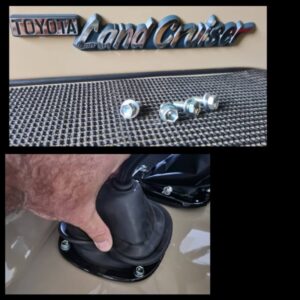 Bolt to gearlever round ring each 4 of