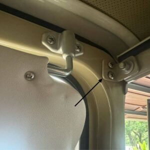 Corner bracket windscreen top stainless steel set 4 of
