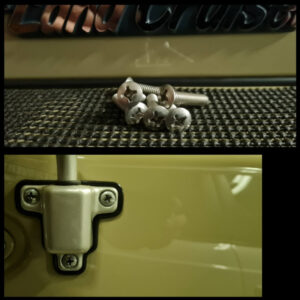 Door mirror stainless steel bracket screw set of 6