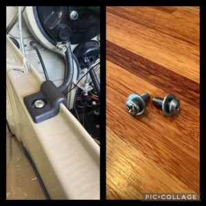 Rubber block to top fender screw each 2 of