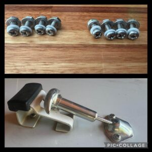 Windscreen hook screw set of 8, post 80 OEM