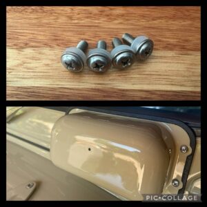 Wiper motor cover screw, each 4 of