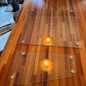 Door glass set - window with quartervent (left+ right)