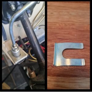 Brake and clutch hose line clamps