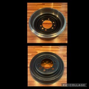 Brake drum pre 77 thin shoe